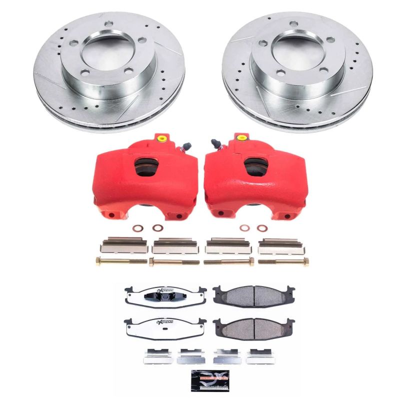 Power Stop 94-96 Ford Bronco Front Z36 Truck & Tow Brake Kit w/Calipers - KC5067-36
