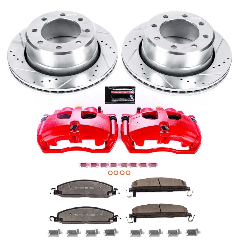 Power Stop 09-10 Dodge Ram 3500 Rear Z36 Truck & Tow Brake Kit w/Calipers - KC5487A-36