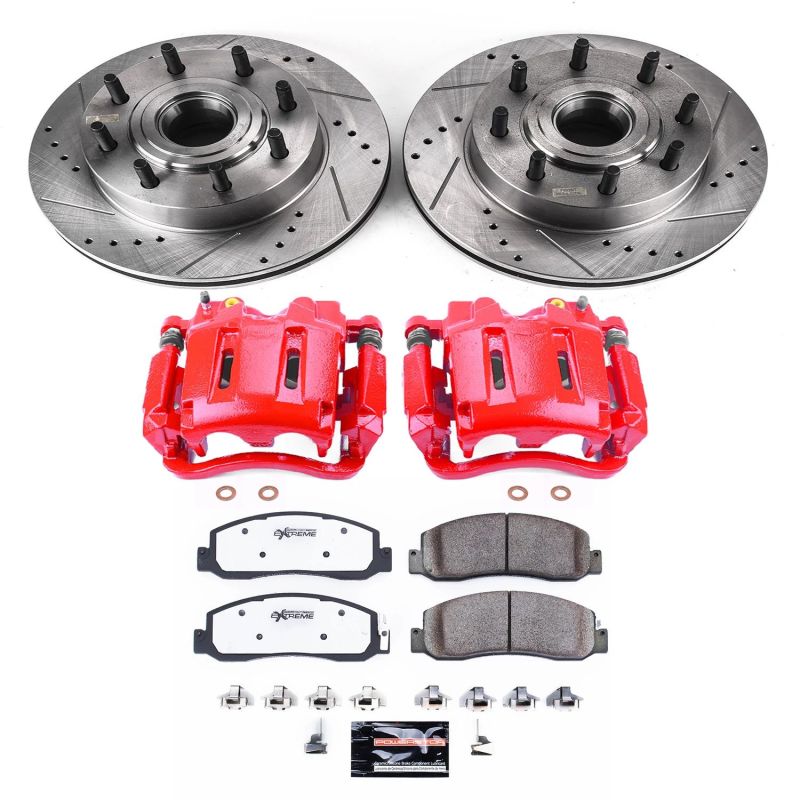 Power Stop 09-11 Ford F-250 Super Duty Front Z36 Truck & Tow Brake Kit w/Calipers - KC5588-36