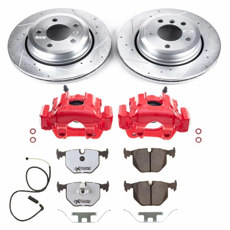 Power Stop 10-04 BMW X3 Rear Z26 Street Warrior Brake Kit w/Calipers - KC5738-26