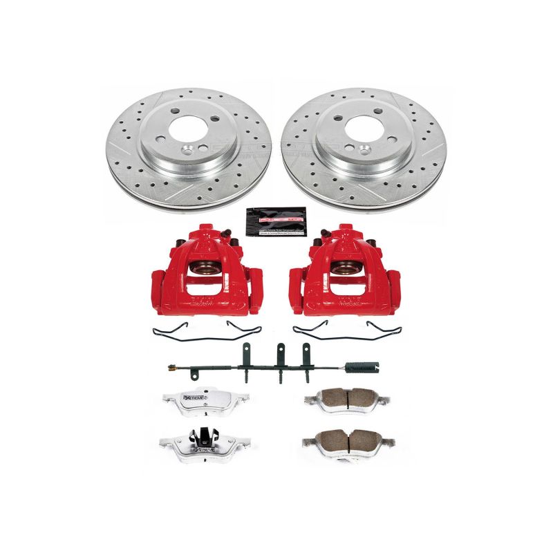 Power Stop 02-06 Mini Cooper Front Z26 Street Warrior Brake Kit w/Calipers - KC5724-26