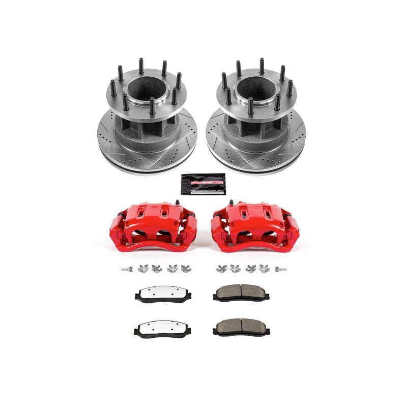 Power Stop 2012 Ford F-350 Super Duty Front Z36 Truck & Tow Brake Kit w/Calipers - KC6526-36