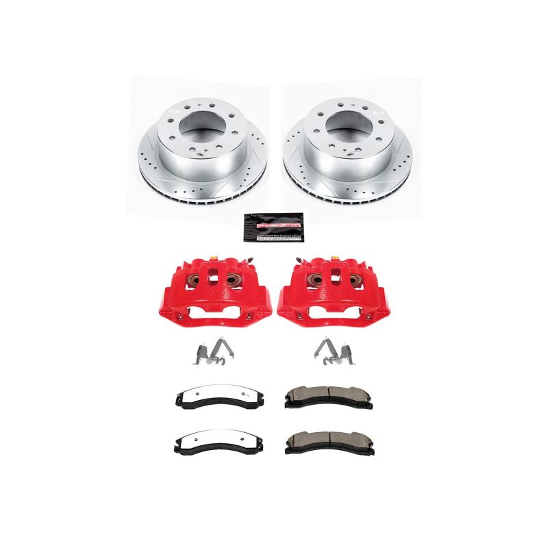 Power Stop 15-19 Chevrolet Silverado 2500 HD Rear Z36 Truck & Tow Brake Kit w/Calipers - KC6993-36