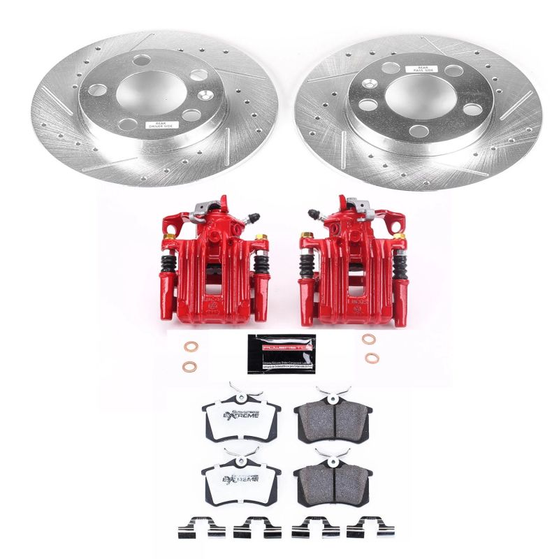 Power Stop 98-99 Volkswagen Beetle Rear Z26 Street Warrior Brake Kit w/Calipers - KC847A-26