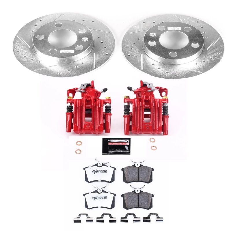 Power Stop 98-99 Volkswagen Beetle Rear Z26 Street Warrior Brake Kit w/Calipers - KC847A-26