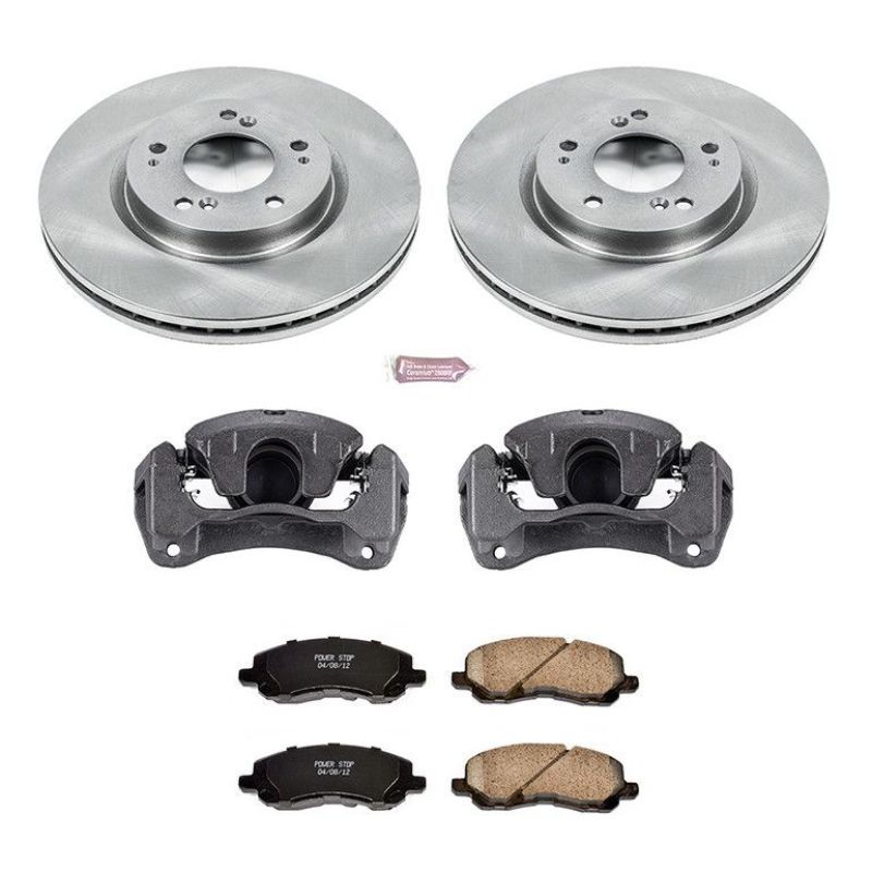 Power Stop 06-12 Mitsubishi Eclipse Front Autospecialty Brake Kit w/Calipers - KCOE094