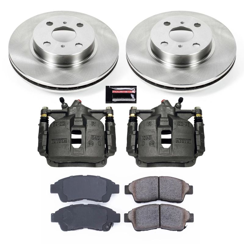 Power Stop 93-97 Geo Prizm Front Autospecialty Brake Kit w/Calipers - KCOE1151