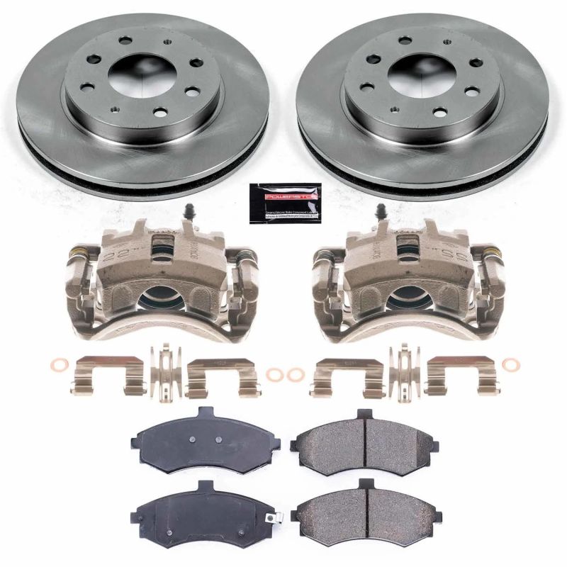 Power Stop 03-05 Hyundai Elantra Front Autospecialty Brake Kit w/Calipers - KCOE1093A