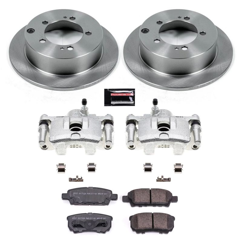 Power Stop 04-06 Mitsubishi Lancer Rear Autospecialty Brake Kit w/Calipers - KCOE1202