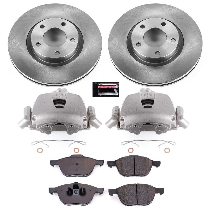 Power Stop 2004 Mazda 3 Front Autospecialty Brake Kit w/Calipers - KCOE125B