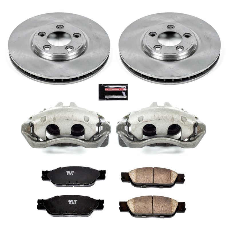 Power Stop 03-04 Jaguar S-Type Front Autospecialty Brake Kit w/Calipers - KCOE1353