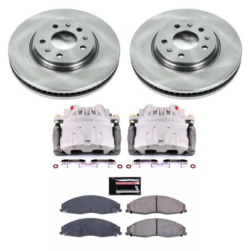 Power Stop 03-05 Cadillac CTS Front Autospecialty Brake Kit w/Calipers - KCOE1423