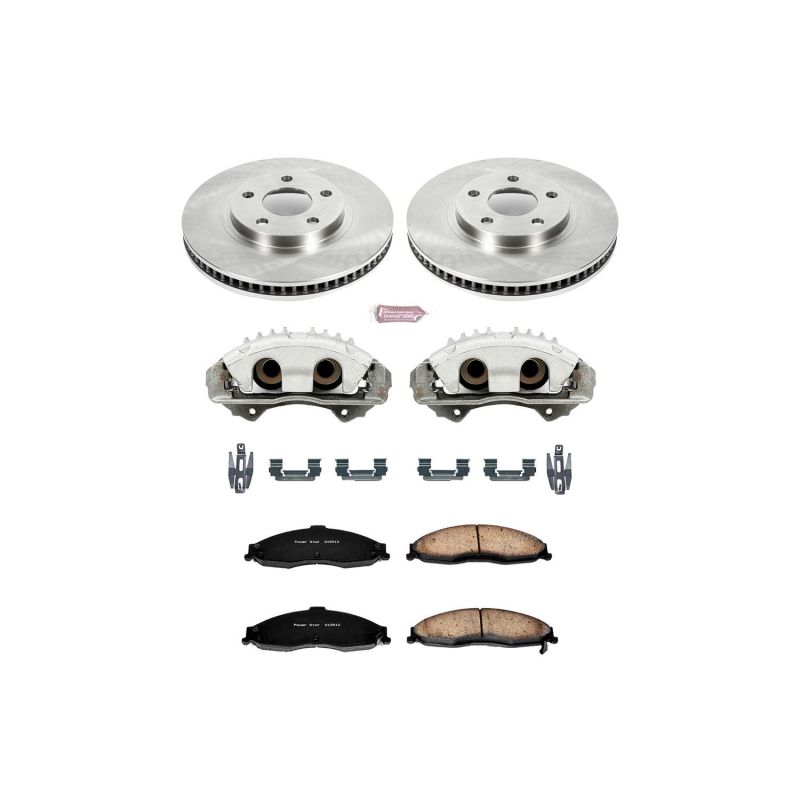 Power Stop 98-02 Chevrolet Camaro Front Autospecialty Brake Kit w/Calipers - KCOE1547