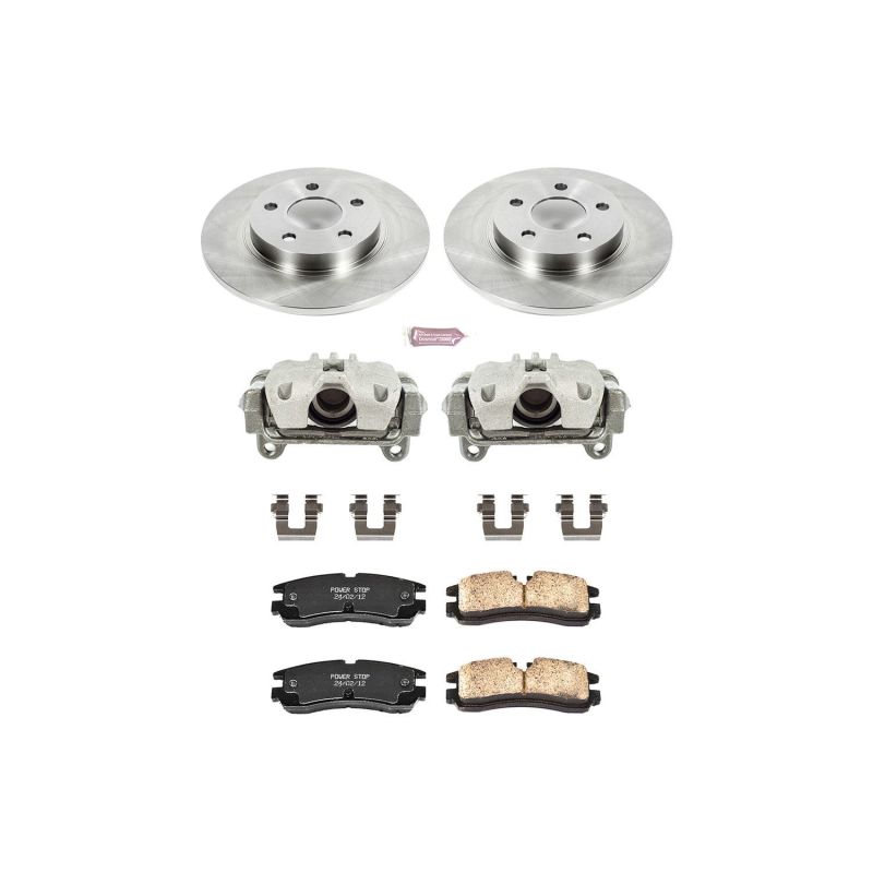 Power Stop 98-02 Cadillac Seville Rear Autospecialty Brake Kit w/Calipers - KCOE1567