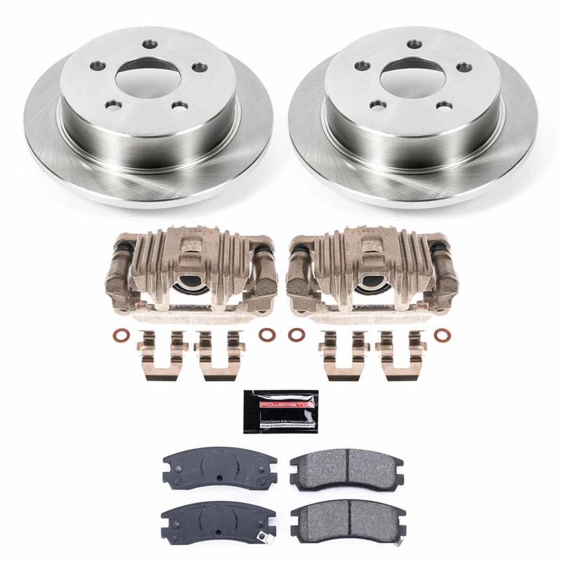 Power Stop 99-04 Oldsmobile Alero Rear Autospecialty Brake Kit w/Calipers - KCOE1558A