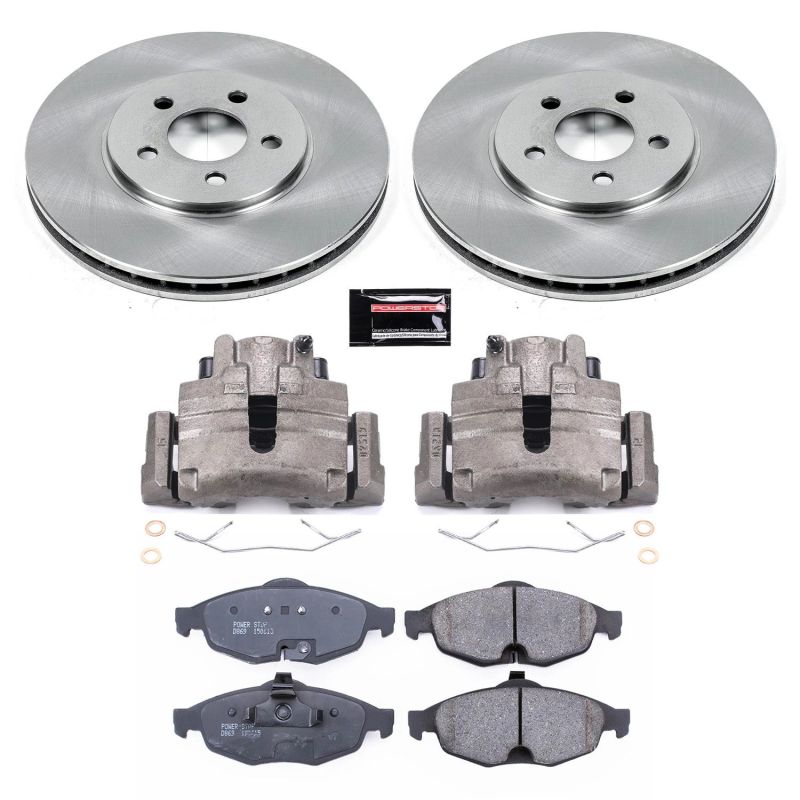 Power Stop 01-06 Chrysler Sebring Front Autospecialty Brake Kit w/Calipers - KCOE1684