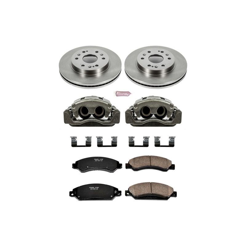 Power Stop 07-08 Cadillac Escalade Front Autospecialty Brake Kit w/Calipers - KCOE2067
