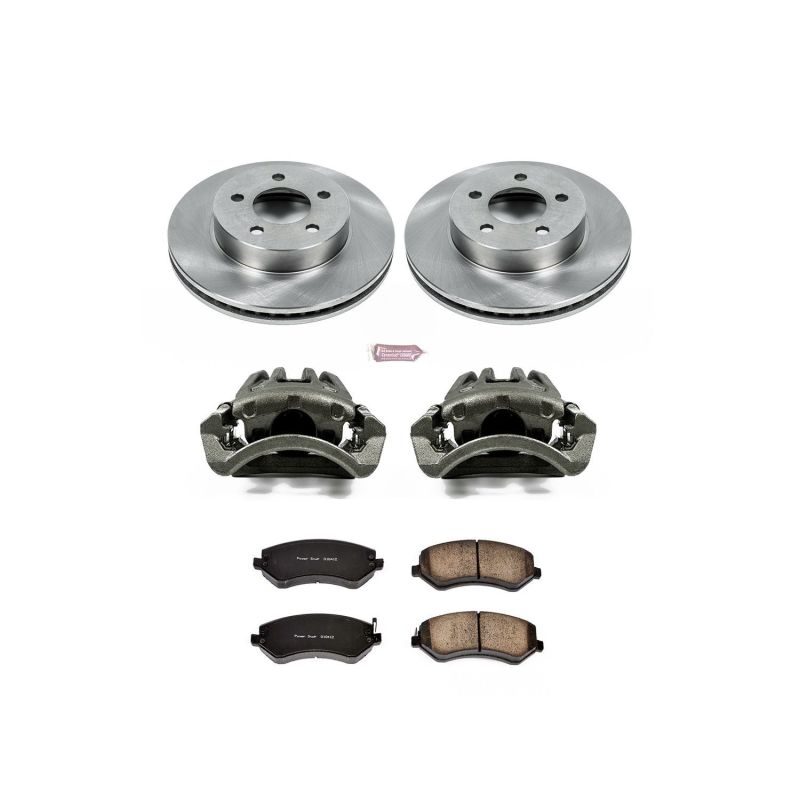 Power Stop 02-07 Jeep Liberty Front Autospecialty Brake Kit w/Calipers - KCOE2160