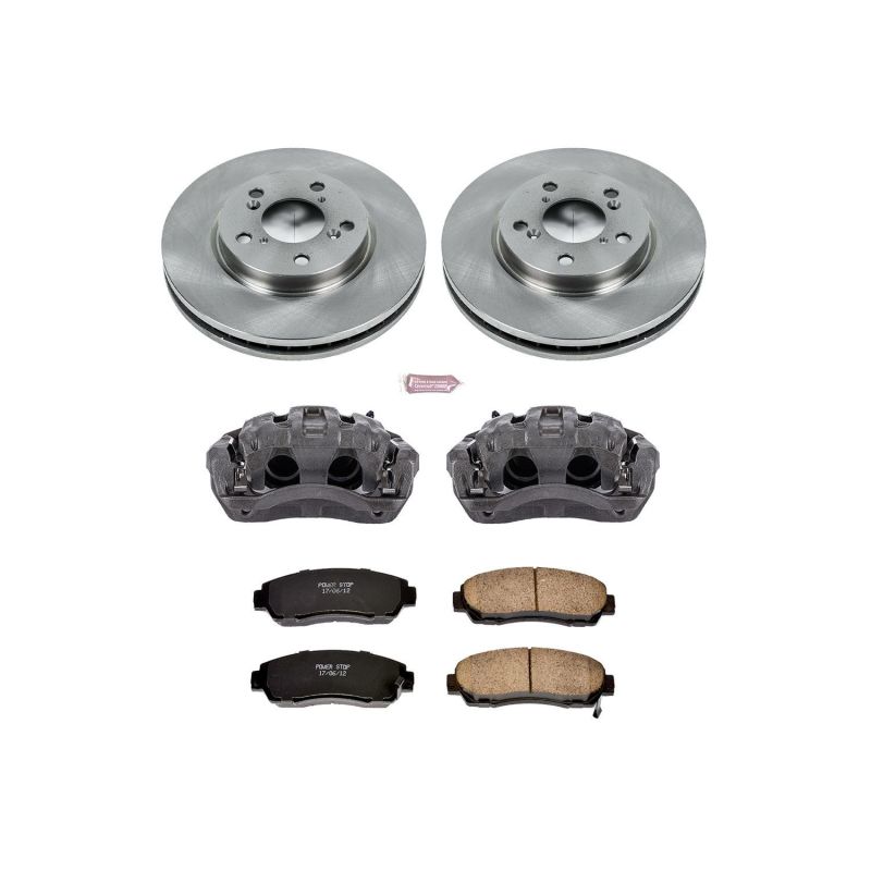 Power Stop 05-10 Honda Odyssey Front Autospecialty Brake Kit w/Calipers - KCOE2435