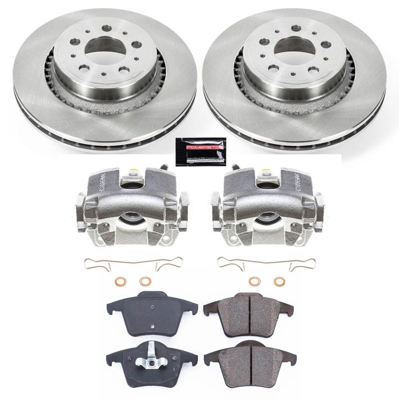 Power Stop 03-14 Volvo XC90 Rear Autospecialty Brake Kit w/Calipers - KCOE3039