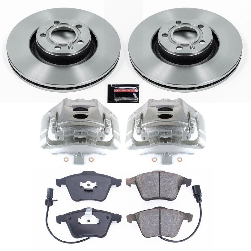 Power Stop 05-11 Audi A6 Front Autospecialty Brake Kit w/Calipers - KCOE2993