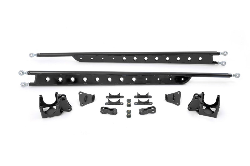 Fabtech 99-10 Ford F250/350 4WD Floating Rear Traction Bar System - FTS62003BK