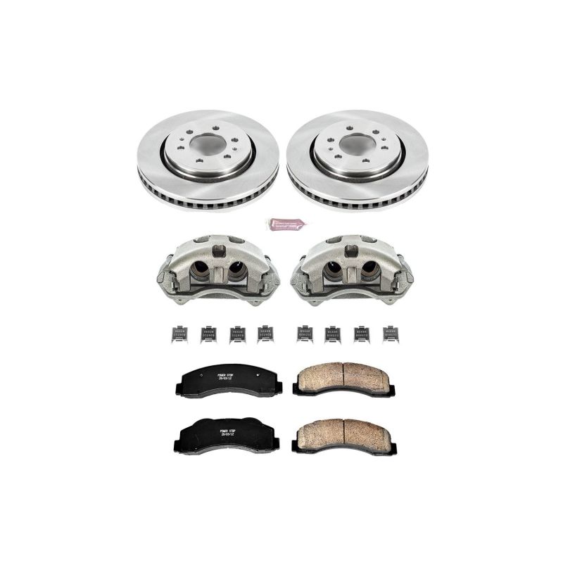 Power Stop 10-18 Ford Expedition Front Autospecialty Brake Kit w/Calipers - KCOE3167