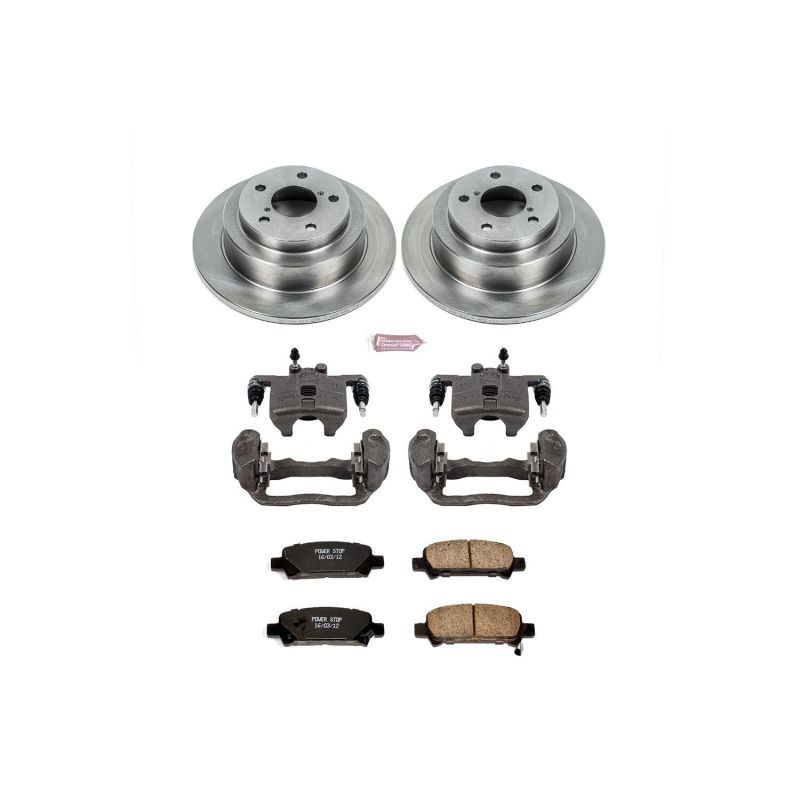 Power Stop 98-03 Subaru Forester Rear Autospecialty Brake Kit w/Calipers - KCOE449