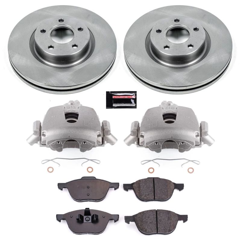 Power Stop 06-13 Volvo C70 Front Autospecialty Brake Kit w/Calipers - KCOE4575B