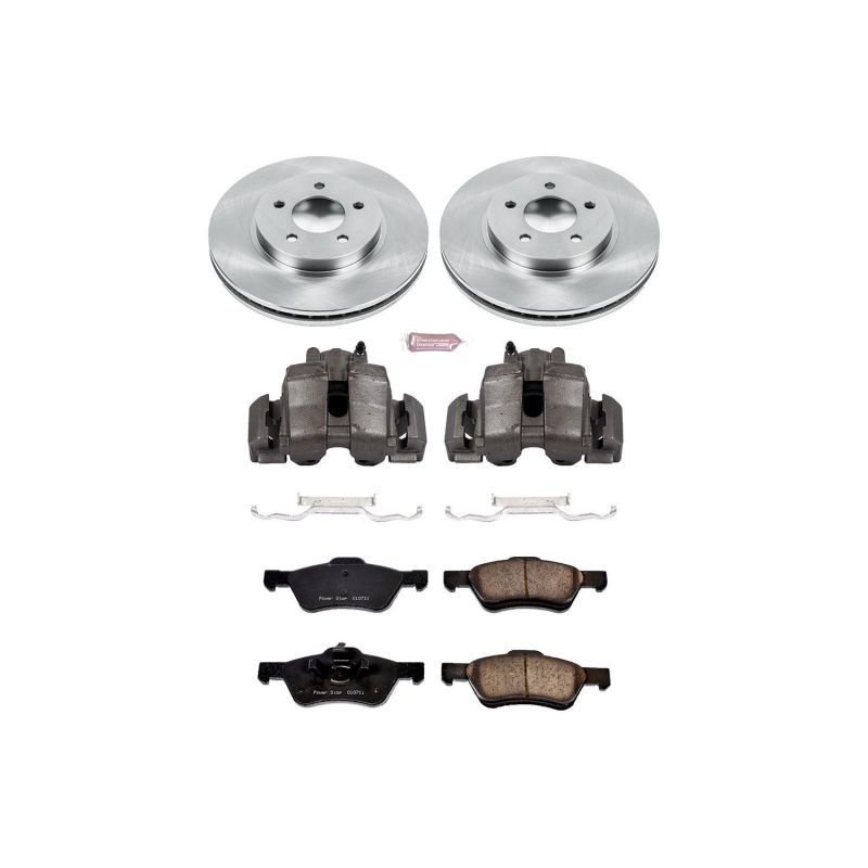Power Stop 05-10 Ford Escape Front Autospecialty Brake Kit w/Calipers - KCOE4580
