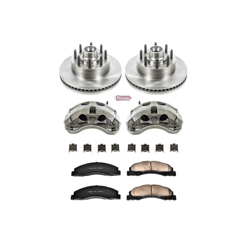 Power Stop 08-14 Ford E-150 Front Autospecialty Brake Kit w/Calipers - KCOE4716