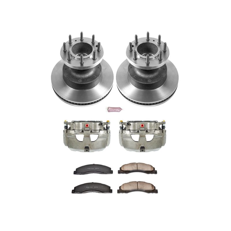 Power Stop 08-19 Ford E-350 Super Duty Front Autospecialty Brake Kit w/Calipers - KCOE4717