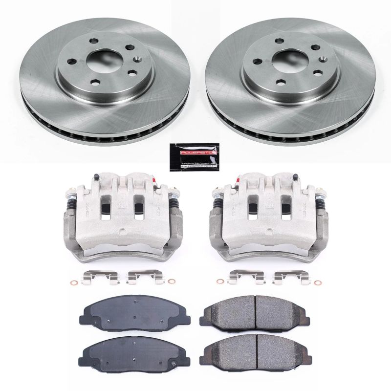 Power Stop 08-14 Cadillac CTS Front Autospecialty Brake Kit w/Calipers - KCOE4721