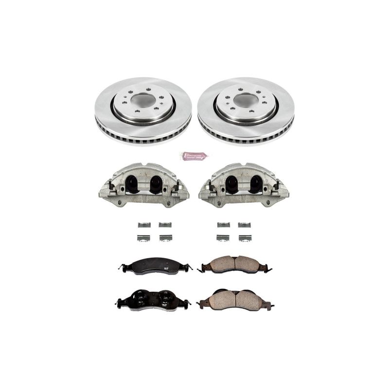 Power Stop 07-09 Ford Expedition Front Autospecialty Brake Kit w/Calipers - KCOE4682