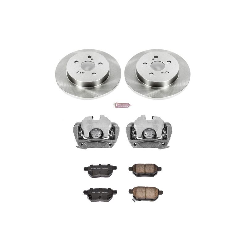 Power Stop 09-10 Pontiac Vibe Rear Autospecialty Brake Kit w/Calipers - KCOE4736