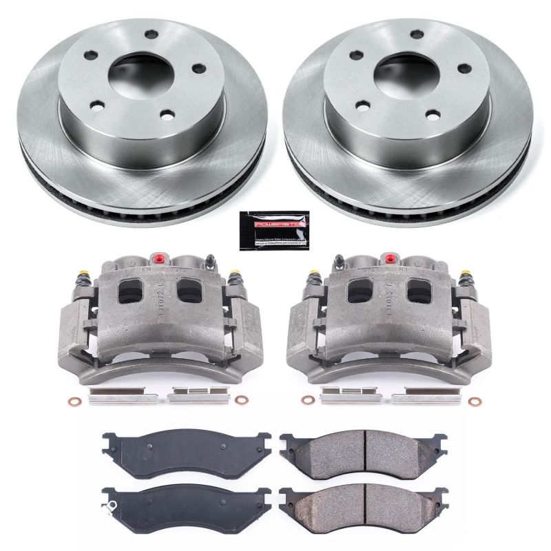 Power Stop 00-01 Dodge Ram 1500 Front Autospecialty Brake Kit w/Calipers - KCOE5143