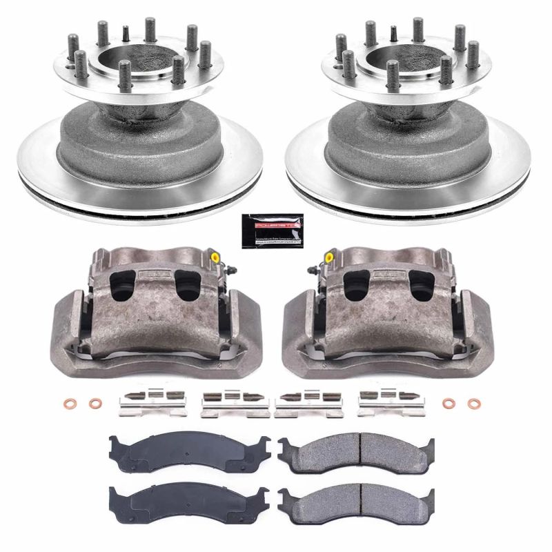 Power Stop 99-02 Ford E-350 Econoline Club Wagon Front Autospecialty Brake Kit w/Calipers - KCOE5084A