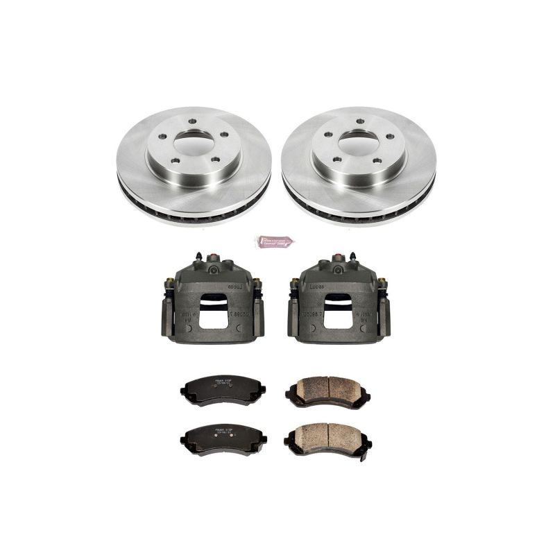 Power Stop 02-07 Buick Rendezvous Front Autospecialty Brake Kit w/Calipers - KCOE5233