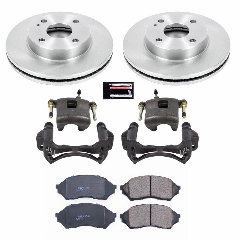 Power Stop 99-01 Mazda Protege Front Autospecialty Brake Kit w/Calipers - KCOE5202