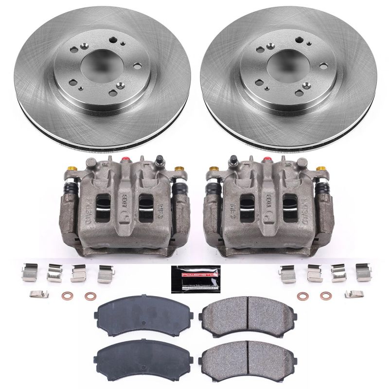 Power Stop 04-11 Mitsubishi Endeavor Front Autospecialty Brake Kit w/Calipers - KCOE5258