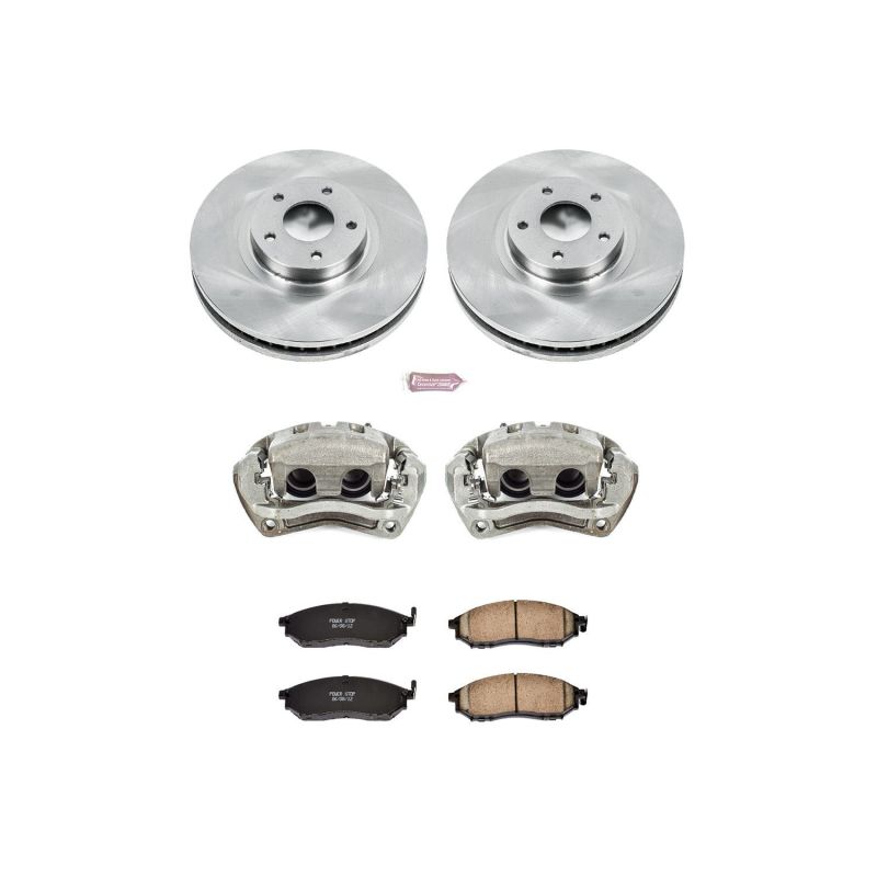 Power Stop 11-14 Nissan Murano Front Autospecialty Brake Kit w/Calipers - KCOE5263