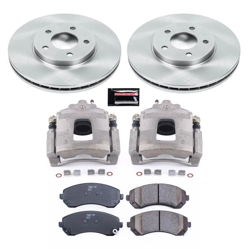 Power Stop 02-06 Buick Rendezvous Front Autospecialty Brake Kit w/Calipers - KCOE5234