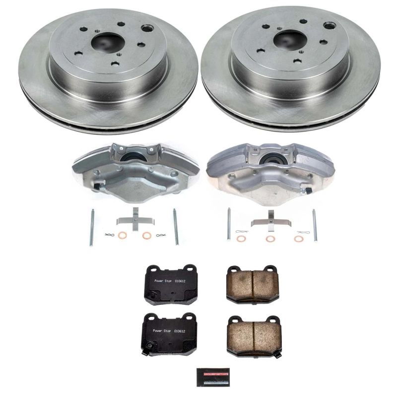 Power Stop 08-14 Subaru Impreza Rear Autospecialty Brake Kit w/Calipers - KCOE5305