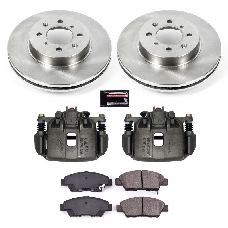 Power Stop 09-14 Honda Fit Front Autospecialty Brake Kit w/Calipers - KCOE5382