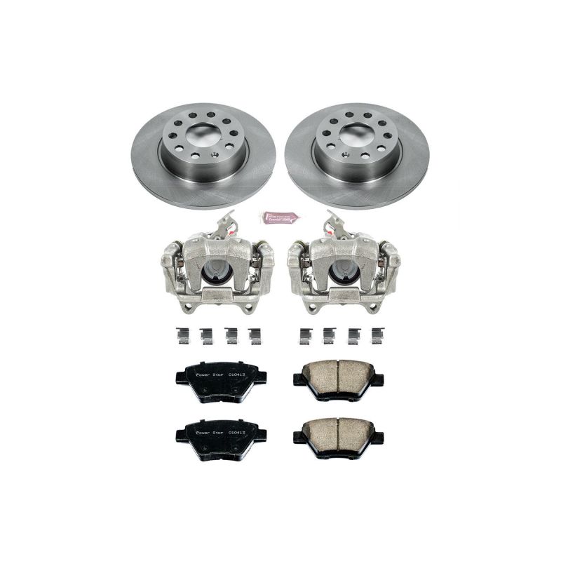 Power Stop 10-12 Audi A3 Rear Autospecialty Brake Kit w/Calipers - KCOE5667