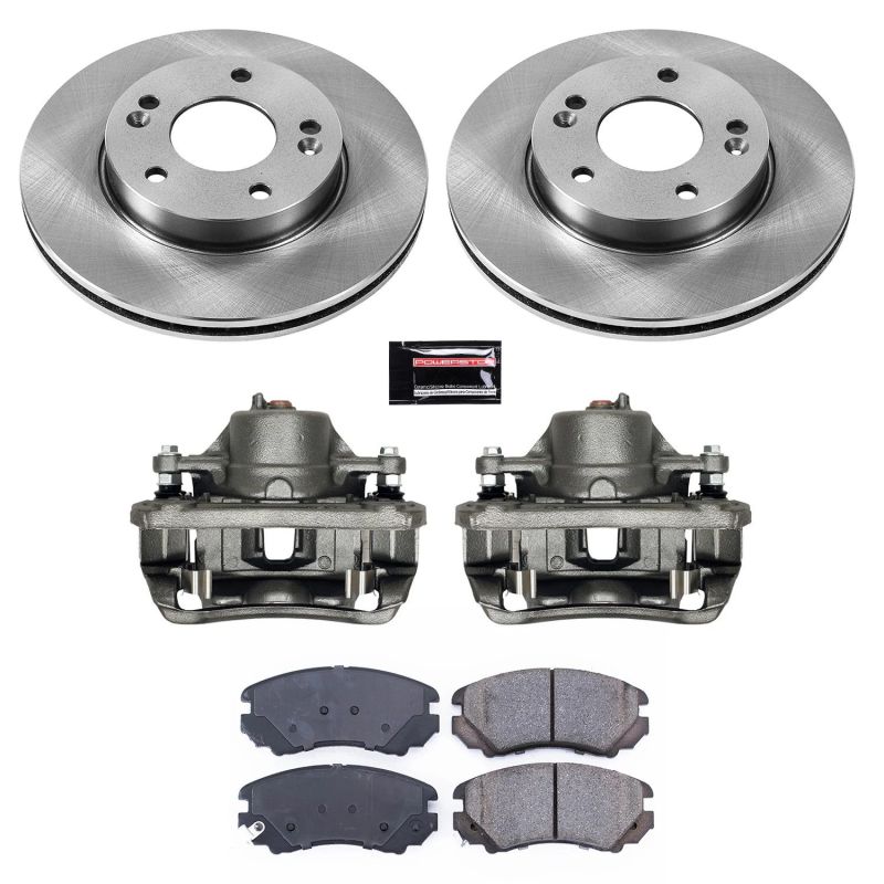 Power Stop 10-11 Kia Soul Front Autospecialty Brake Kit w/Calipers - KCOE6309