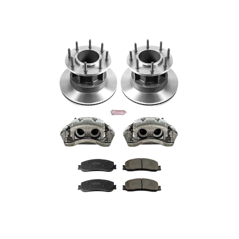 Power Stop 2012 Ford F-350 Super Duty Front Autospecialty Brake Kit w/Calipers - KCOE6526