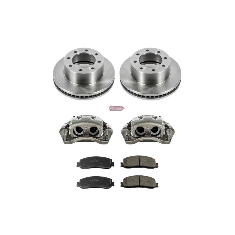 Power Stop 2012 Ford F-350 Super Duty Front Autospecialty Brake Kit w/Calipers - KCOE6545A
