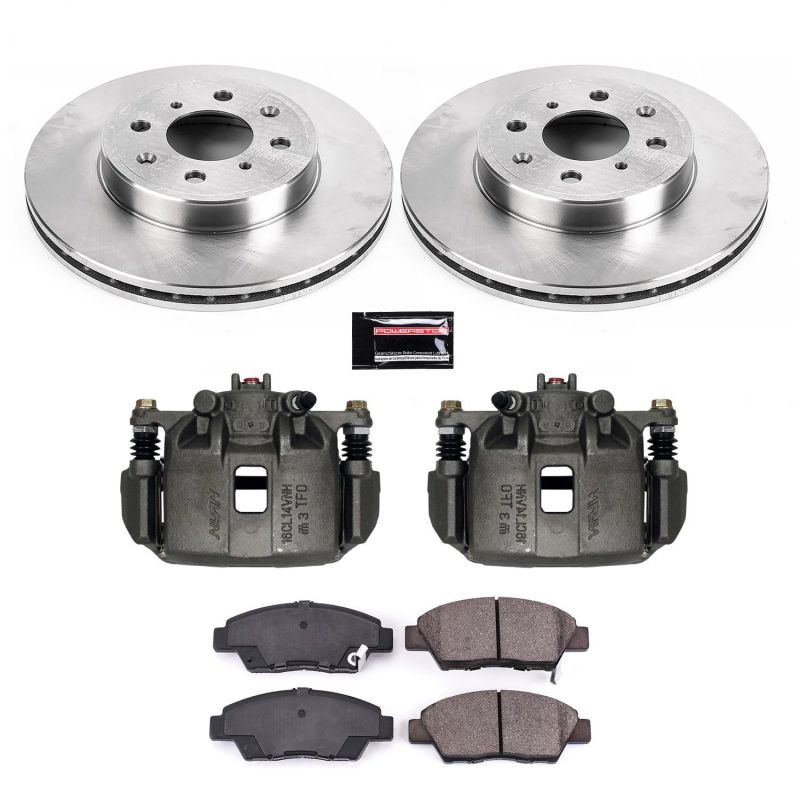 Power Stop 15-19 Honda Fit Front Autospecialty Brake Kit w/Calipers - KCOE7032A