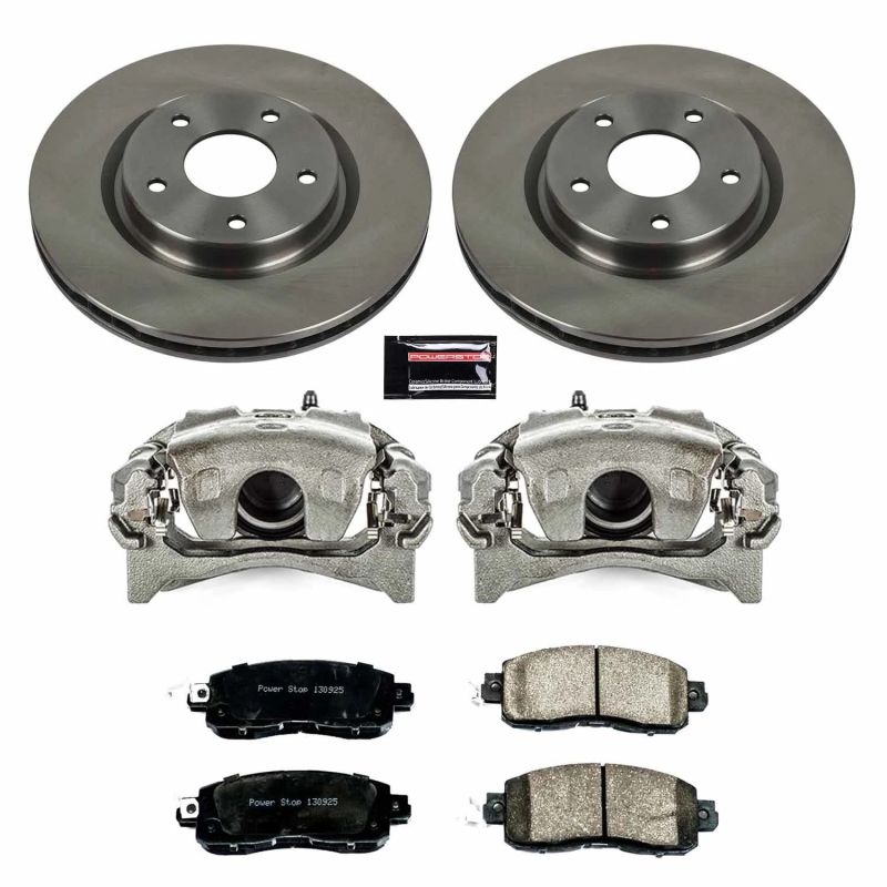 Power Stop 14-17 Nissan Leaf Front Autospecialty Brake Kit w/Calipers - KCOE7215